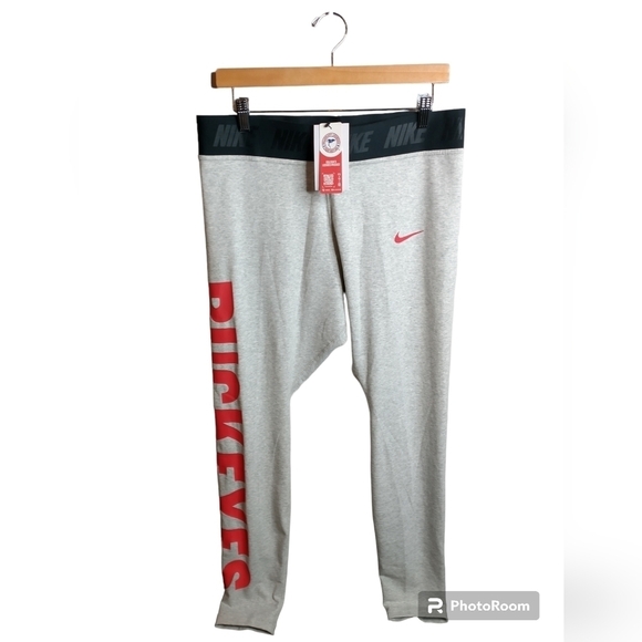 NWT Nike OSU Buckeyes Tight Fit High Rise Leggings, size XL - Picture 1 of 11